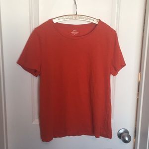 Tomato red j crew t shirt